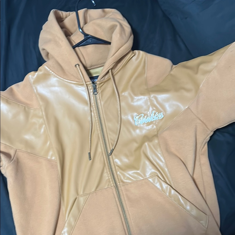 Tan Bomber Jacket Varsity Style